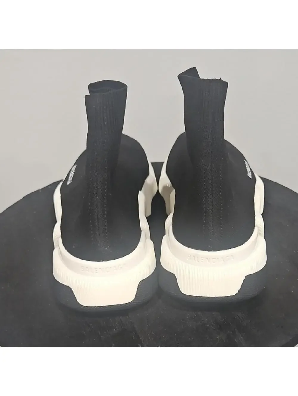 Balenciaga Black and White Women's Sock Sneakers